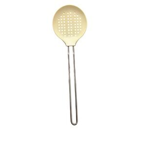 Williams Sonoma Open Kitchen Silicone Skimmer Slotted Spoon Cream White Stainles